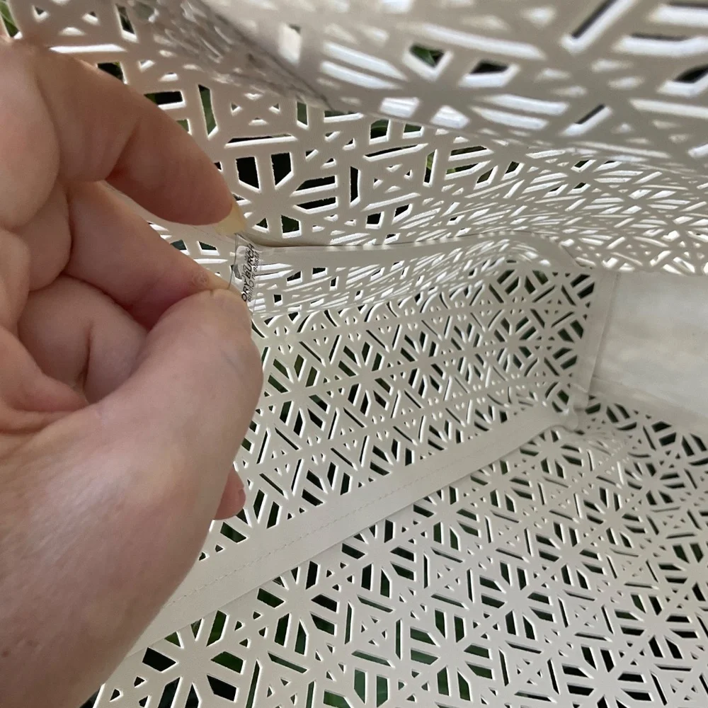 Tory Burch White Laser Cut PVC Tote